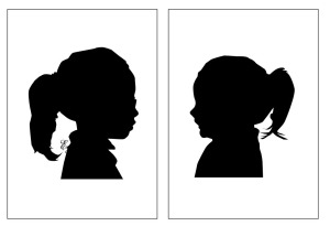 portraits silhouette ombre chinoise